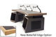 Argosy Radius Signature w/78" Splayed Top, 2) Slant 10sp Base Racks, Waterfall Edge - Walnut Trim Upgrade