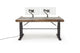 Argosy Radius Signature w/67" Straight Top, Height Adjustable Steel Legs, Bullnose Edge - Walnut Trim Upgrade