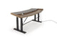 Argosy Radius Signature w/67" Splayed Top, Height Adjustable Steel Legs, Bullnose Edge - Walnut Trim Upgrade