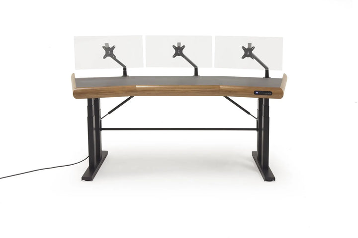 Argosy Radius Signature w/67" Splayed Top, Height Adjustable Steel Legs, Bullnose Edge - Standard Trim