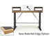 Argosy Radius Signature w/67" Splayed Top, Height Adjustable Steel Legs, Waterfall Edge - Standard Trim