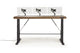 Argosy Radius Signature w/78" Straight Top, Height Adjustable Steel Legs, Bullnose Edge - Walnut Trim Upgrade