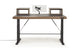 Argosy Radius Signature w/78" Straight Top, Height Adjustable Steel Legs, Bullnose Edge - Walnut Trim Upgrade