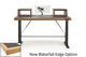 Argosy Radius Signature w/78" Straight Top, Height Adjustable Steel Legs, Waterfall Edge - Standard Trim