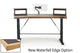 Argosy Radius Signature w/78" Splayed Top, Height Adjustable Steel Legs, Waterfall Edge - Standard Trim