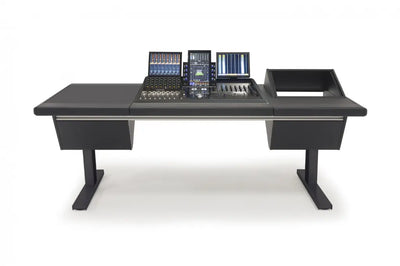 Argosy Eclipse for S4, 3 Foot Wide, Desk Left, 8sp Rack Right, Black EPs, Black legs