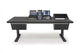 Argosy Eclipse for S4, 3 Foot Wide, Desk Left, 8sp Rack Right, Black EPs, Black legs