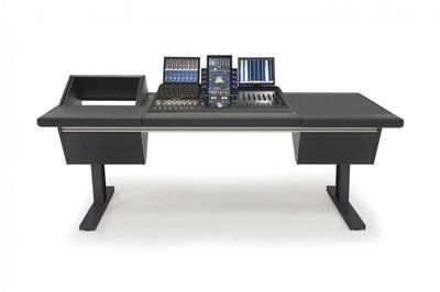 Argosy Eclipse for S4, 3 Foot Wide, 8sp Rack Left, Desk Right, Mahogany EPs, Black legs