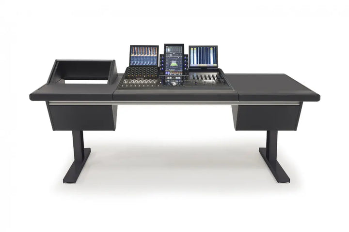 Argosy Eclipse for S4, 3 Foot Wide, 8sp Rack Left, Desk Right, Mahogany EPs, Black legs