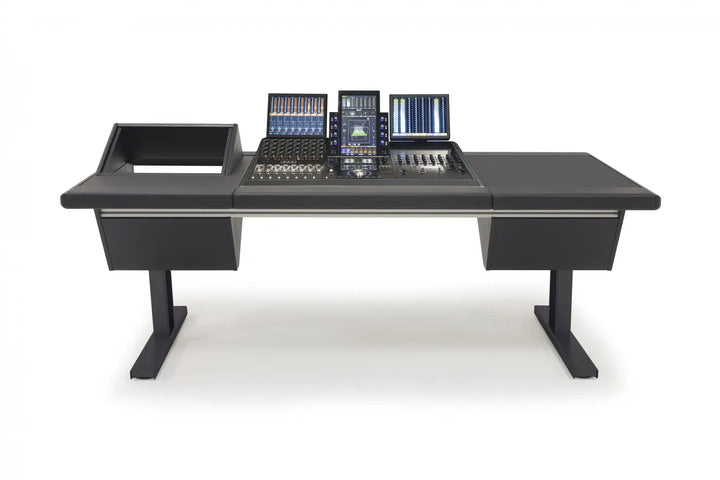 Argosy Eclipse for S4, 3 Foot Wide, 8sp Rack Left, Desk Right, Mahogany EPs, Black legs