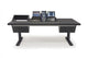 Argosy Eclipse for S4, 3 Foot Wide, 8sp Rack Left, Desk Right, Mahogany EPs, Black legs