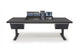 Argosy Eclipse for S4, 4 Foot Wide, Desk Left & Right, Mahogany EPs, Black legs