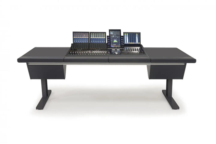 Argosy Eclipse for S4, 4 Foot Wide, Desk Left & Right, Mahogany EPs, Black legs