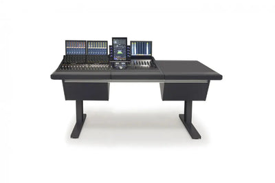 Argosy Eclipse for S4, 4 Foot Wide, Nothing Left, Desk Right, Black EPs, Black legs