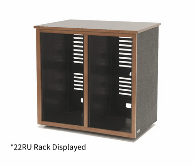 Argosy 24 Space Straight Rack, Double Bay, Walnut Trim