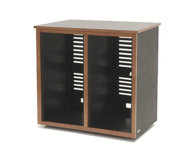 Argosy 22 Space Straight Rack, Double Bay, Black Satin Lacquer