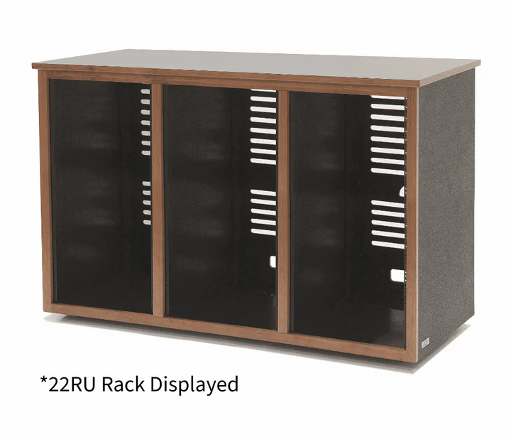 Argosy 24 Space Straight Rack, Triple Bay, Black Satin Lacquer