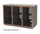 Argosy 24 Space Straight Rack, Triple Bay, Cherry Trim