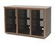 Argosy 22 Space Straight Rack, Triple Bay, Oak Trim