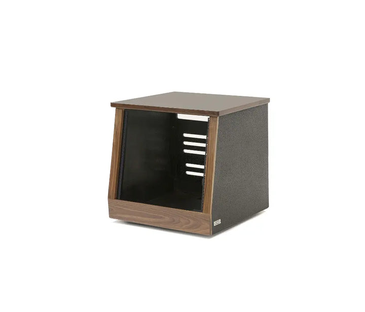 Argosy 10 Space Slanted Rack, Single Bay, Walnut Trim