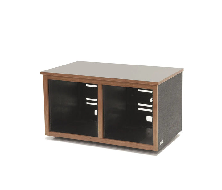 Argosy 10 Space Straight Rack, Double Bay, Walnut Trim