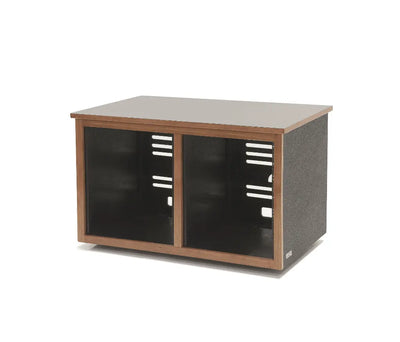 Argosy 12 Space Straight Rack, Double Bay, Cherry Trim