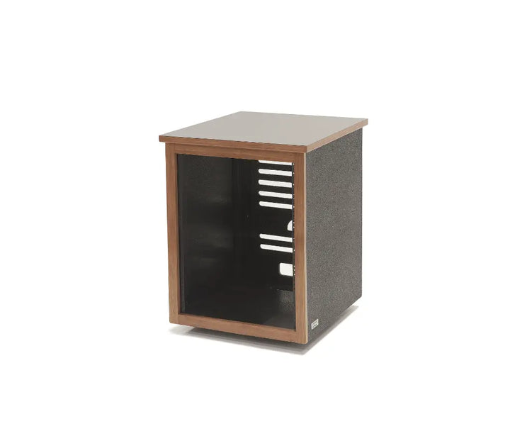 Argosy 14 Space Straight Rack, Single Bay, Walnut Trim