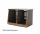 Argosy 12 Space Slanted Rack, Double Bay, Walnut Trim