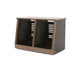 Argosy 14 Space Slanted Rack, Double Bay, Walnut Trim