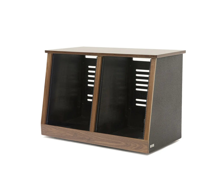 Argosy 14 Space Slanted Rack, Double Bay, Cherry Trim