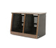 Argosy 14 Space Slanted Rack, Double Bay, Black Satin Lacquer