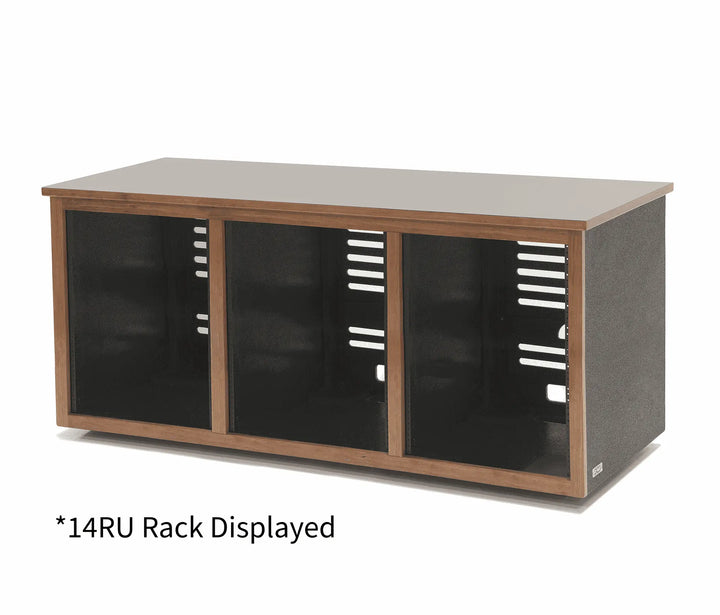 Argosy 16 Space Straight Rack, Triple Bay, Cherry Trim