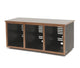 Argosy 14 Space Straight Rack, Triple Bay, Oak Trim