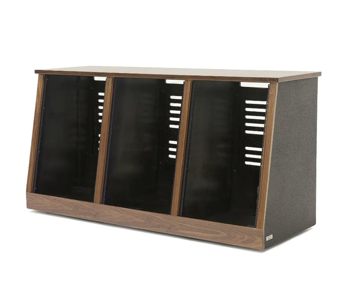 Argosy 16 Space Slanted Rack, Triple Bay, Oak Trim