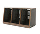Argosy 16 Space Slanted Rack, Triple Bay, Oak Trim