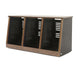 Argosy 16 Space Slanted Rack, Triple Bay, Cherry Trim