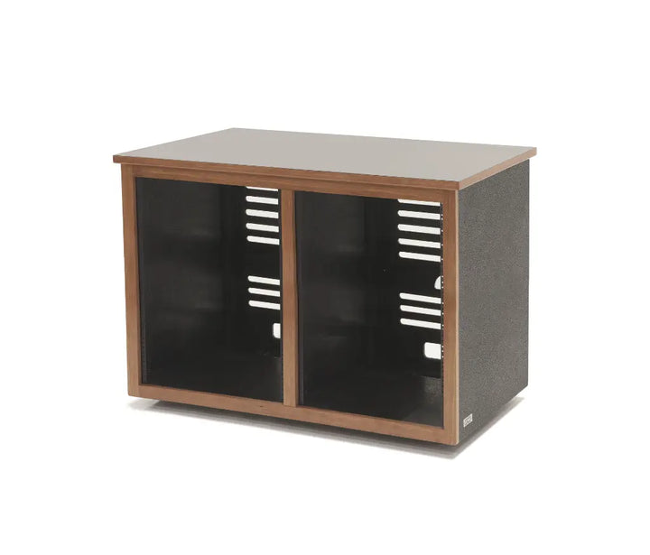 Argosy 16 Space Straight Rack, Double Bay, Black Satin Lacquer