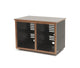 Argosy 16 Space Straight Rack, Double Bay, Black Satin Lacquer