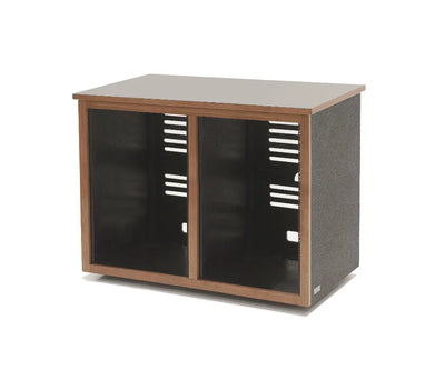 Argosy 18 Space Straight Rack, Double Bay, Cherry Trim