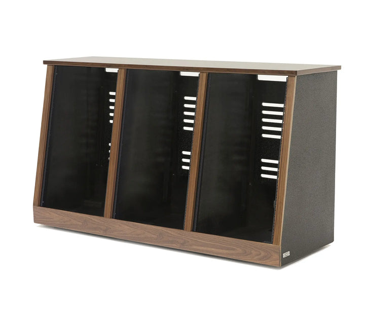 Argosy 18 Space Slanted Rack, Triple Bay, Black Satin Lacquer