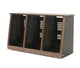 Argosy 18 Space Slanted Rack, Triple Bay, Black Satin Lacquer