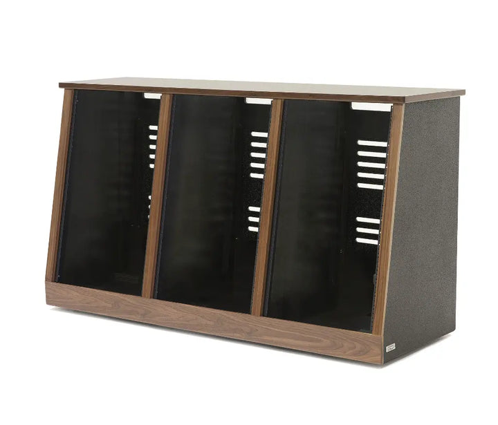 Argosy 18 Space Slanted Rack, Triple Bay, Black Satin Lacquer