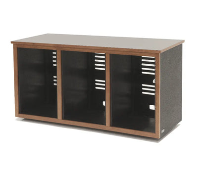 Argosy 18 Space Straight Rack, Triple Bay, Black Satin Lacquer
