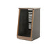 Argosy 20 Space Slanted Rack, Single Bay, Oak Trim