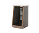 Argosy 20 Space Slanted Rack, Single Bay, Black Satin Lacquer
