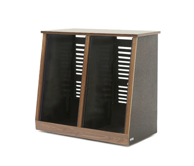 Argosy 20 Space Slanted Rack, Double Bay, Oak Trim