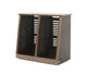Argosy 20 Space Slanted Rack, Double Bay, Oak Trim