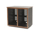 Argosy 20 Space Straight Rack, Double Bay, Walnut Trim