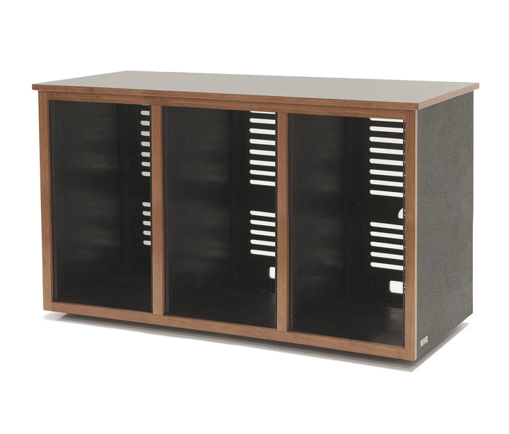 Argosy 20 Space Straight Rack, Triple Bay, Black Satin Lacquer