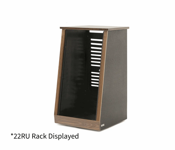 Argosy 24 Space Slanted Rack, Single Bay, Walnut Trim